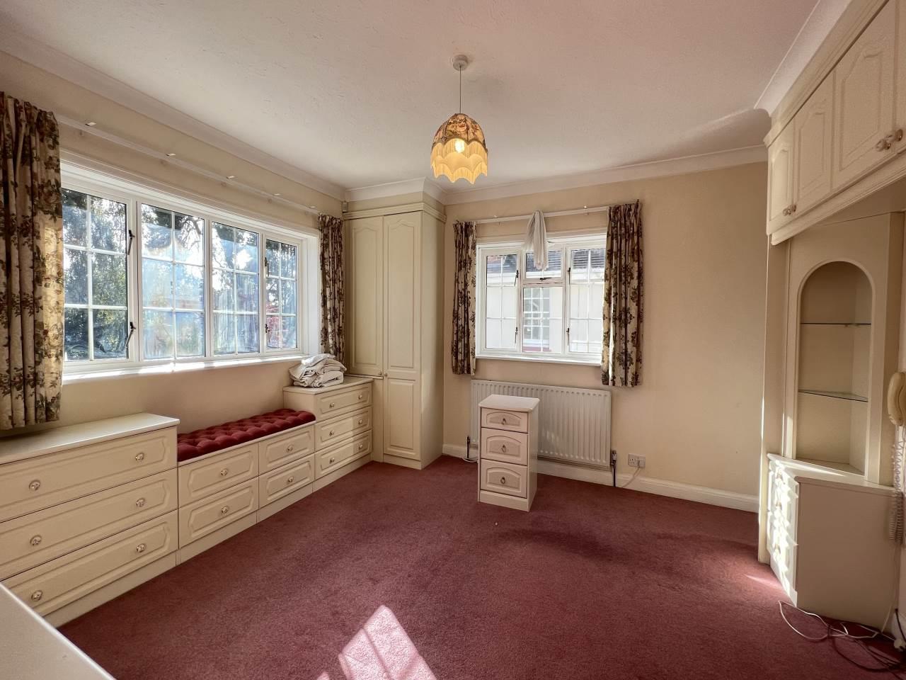 Empty bedroom before virtual staging